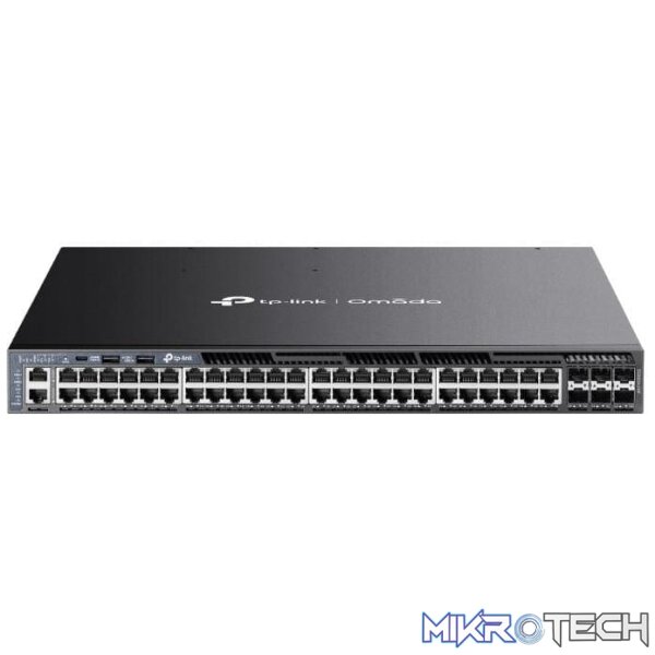 sg6654xhp-network-switches-52920997380463 TP-Link Omada 48-port Gigabit Stackable L3 Managed PoE+ Switch with 6x10G Slots SG6654XHP - Image 1