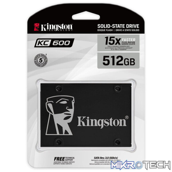 Kingston KC600 2.5-inch 1TB Serial ATA III 3D TLC Internal SSD SKC600/1024G - Image 5