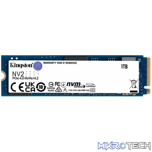 Kingston NV2 M.2 1TB PCIe 4.0 NVMe Internal SSD SNV2S/1000G - Image 3