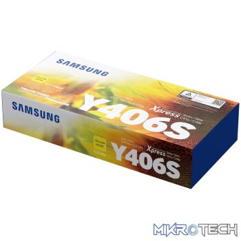 Samsung CLT-Y406S Yellow Toner Cartridge 1