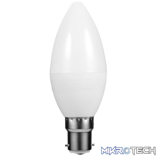 swd-10011-5-b22-ww-other-accessories-45530073727140 Switched 5W C37 Candle B22 LED Light Bulb Warm White SWD-10011-5-B22-WW - Image 1