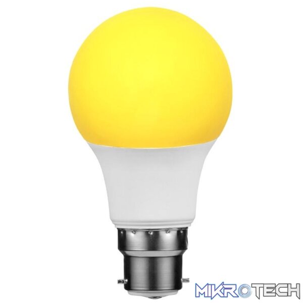 swd-10014-7-b22-il-other-accessories-45530313949348 Switched 7W A60 Insect Lamp B22 LED Light Bulb Yellow SWD-10014-7-B22-IL - Image 1