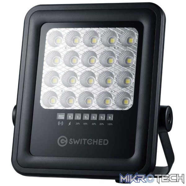 Switched Urban Pro Series 50W Floodlight with Solar Panel and Remote SWD-10037-50-BK - Image 2