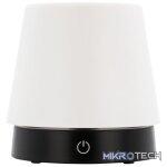 Switched Sleek Series Rechargeable LED Desk Lamp SWD-50029-BK