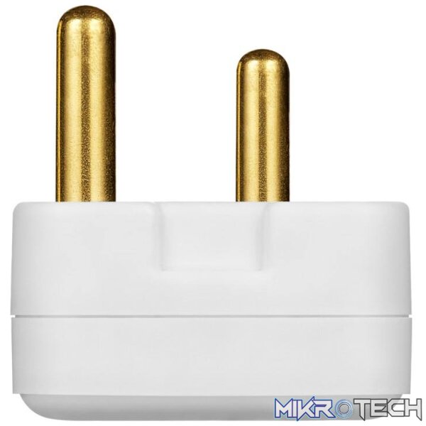 Switched 3-way Schuko Adapter with 1x Type-C and 1x USB-A Charger SWD-72014-WT - Image 4