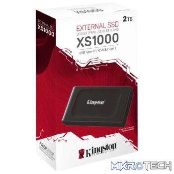 Kingston XS1000 2TB Portable External SSD Black SXS1000/2000G