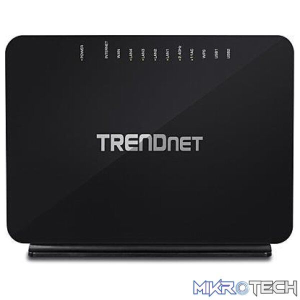tew-816drm-routers-31258289504420 Trendnet TEW-816DRM wireless router Gigabit Ethernet Dual-band (2.4 GHz / 5 GHz) Black - Image 1