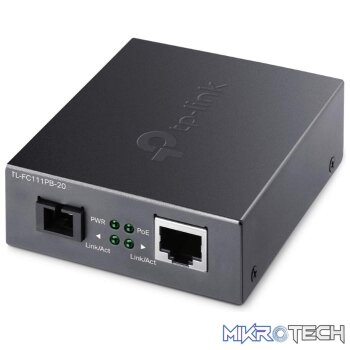 TP-Link TL-FC111PB-20 WDM Media Converter with 1-Port PoE