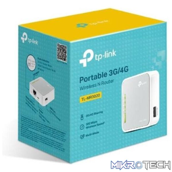 tl-mr3020-routers-42556017148068 TP-Link TL-MR3020 Portable 3G/4G Wireless N Router - Image 1