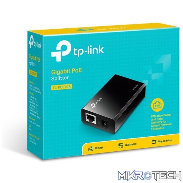 TP-Link TL-POE10R Network Splitter Black PoE - Image 2
