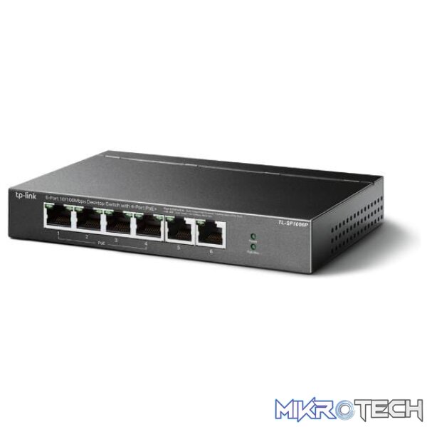 TP-Link 6 Port Unmanaged POE Desktop Switch - Image 4