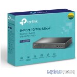 TP-Link TL-SF1009P 9-Port 10/100Mbps Desktop Switch with 8-Port PoE+ - Image 2