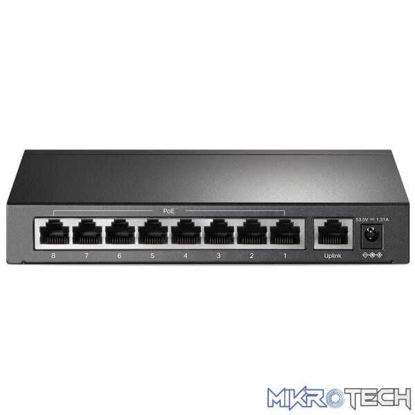 TP-Link TL-SF1009P 9-Port 10/100Mbps Desktop Switch with 8-Port PoE+ - Image 7