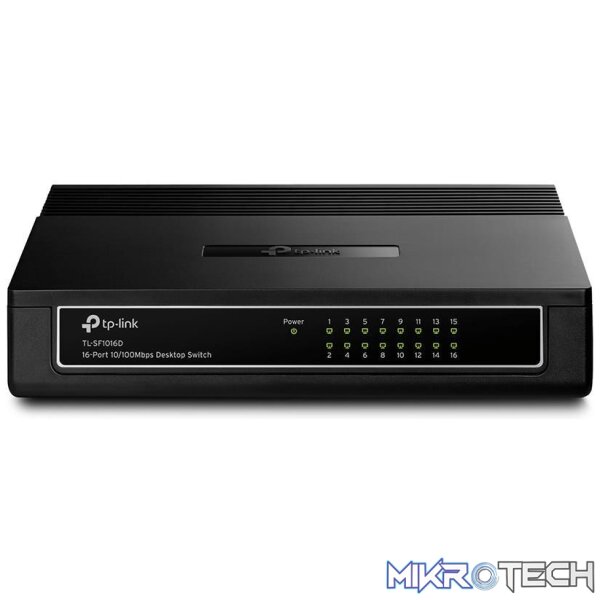 tl-sf1016d-switches-30248644870308 TP-Link 16 Port Unmanaged Rackmount Switch - Image 1