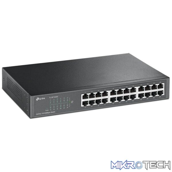 TP-Link TL-SF1024D 24-port 10/100Mbps Desktop /Rackmount Switch - Image 3