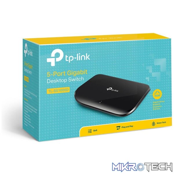 TP-Link TL-SG1005D 5-Port Gigabit Desktop Network Switch - Image 2