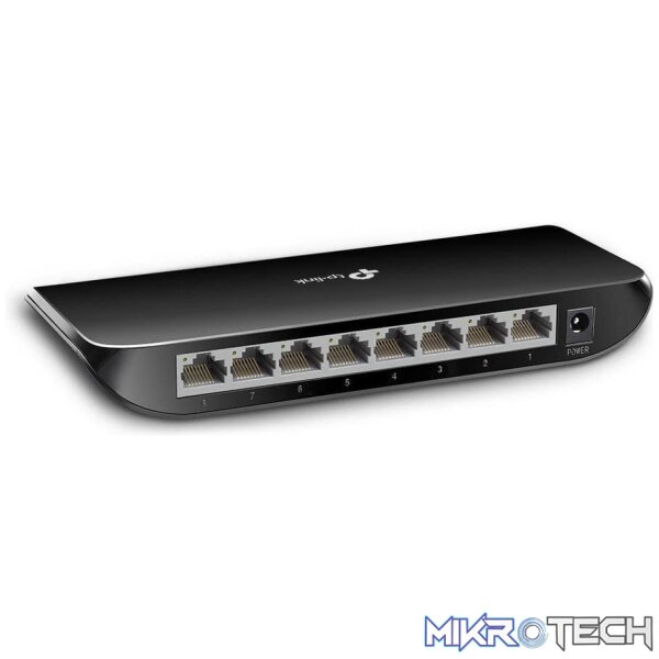 TP-Link TL-SG1008D 8-Port Gigabit Desktop Switch Unmanaged Black - Image 3