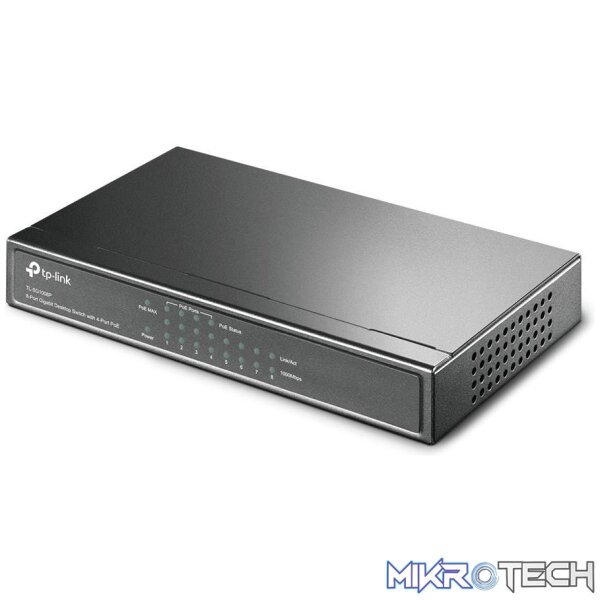 TP-Link TL-SG1008P Network Switch Gigabit Ethernet 10/100/1000 Mbits PoE Hazelnut - Image 2