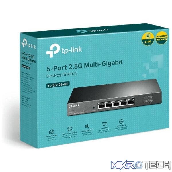 tl-sg105-m2-switches-44140527485092 TP-Link TL-SG105-M2 5-Port 2.5-Gigabit Unmanaged Desktop Switch - Image 1