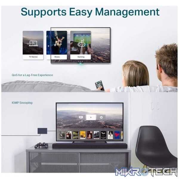 TP-Link 5 Port Gigabit Smart Switch - Image 3