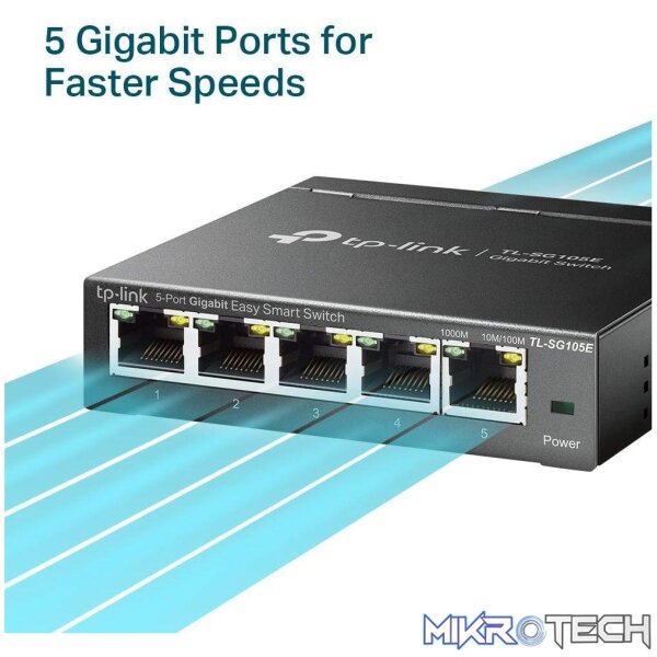 TP-Link 5 Port Gigabit Smart Switch - Image 6
