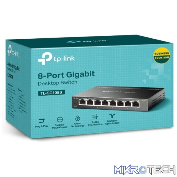 tl-sg108s-switches-34391670882468 TP-Link TL-SG108S 8-port Gigabit Desktop Unmanaged Switch - Image 1