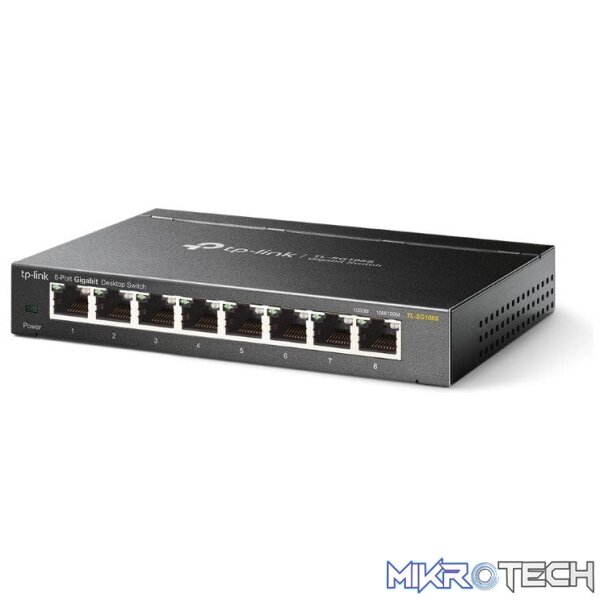 TP-Link TL-SG108S 8-port Gigabit Desktop Unmanaged Switch - Image 2