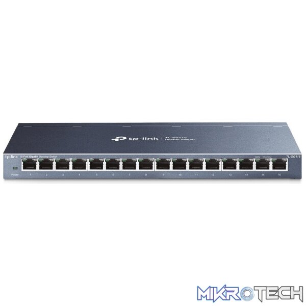 tl-sg116-switches-33587921223844 TP-Link TL-SG116 10/100/1000 Unmanaged Gigabit Ethernet Network Switch - Image 1