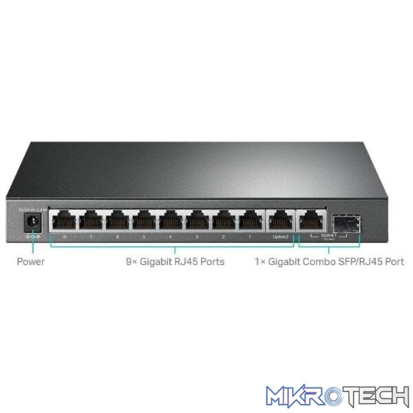 TP-Link TL-SG1210MPE 10-port Gigabit Easy Smart Switch with 8-port PoE+ - Image 4