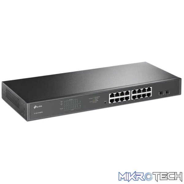 TP-Link TL-SG1218MPE Jetstream 16-Port Gigabit Easy Smart Poe/Poe+ Switch - Image 2