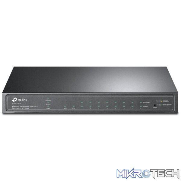 tl-sg2210p-switches-30251431264420 TP-Link TL-SG2210P Managed Network Switch L2/L4 Gigabit PoE Black - Image 1
