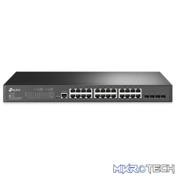 tl-sg3428-switches-34622372708516 TP-Link TL-SG3428 JetStream 24-Port Gigabit L2 Managed Switch - Image 1