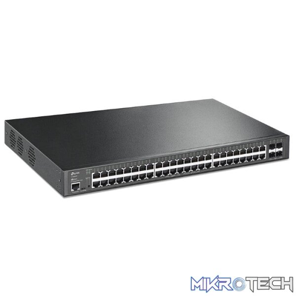TP-Link TL-SG3452XP JetStream 48-port PoE+ Gigabit L2+ Managed Switch with 4x 10GE SFP+ Ports - Image 2