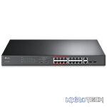 TP-Link TL-SL1218MP 16-port 10/100Mbps PoE+ Unmanaged Switch with 2 x Gigabit Ports and Combo SFP