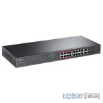 TP-Link TL-SL1218MP 16-port 10/100Mbps PoE+ Unmanaged Switch with 2 x Gigabit Ports and Combo SFP - Image 2