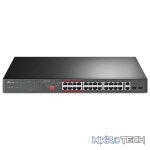 TP-Link TL-SL1226P 24-port PoE+ Fast Ethernet Unmanaged Switch with 2x Gigabit RJ45 and Combo SFP Ports