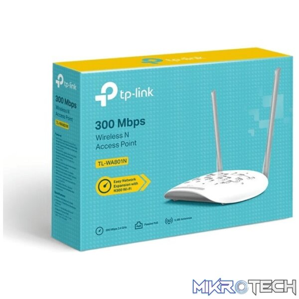tl-wa801n-wireless-access-points-42556129116324 TP-Link 300Mbps Wireless N Access Point - Image 1