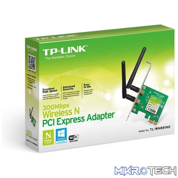 TP-Link TL-WN881ND Networking Card WLAN 300 Mbit/s Internal - Image 2
