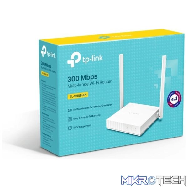 tl-wr844n-routers-34622267981988 TP-Link TL-WR844N Fast Ethernet Single-band Wireless Router White - Image 1