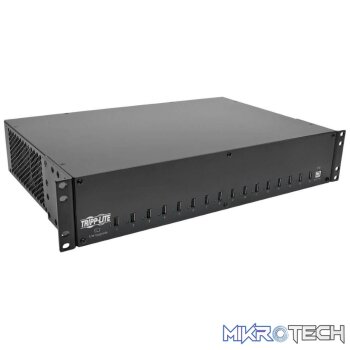 Eaton 16-port USB Charging Station with Syncing USB Charger Output 2U Rack-Mount U280-016-RMINT