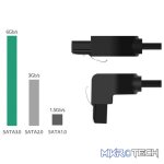 uGreen Sata 3 Straight Cable To 90 Degree Connector 0.5m - Image 4