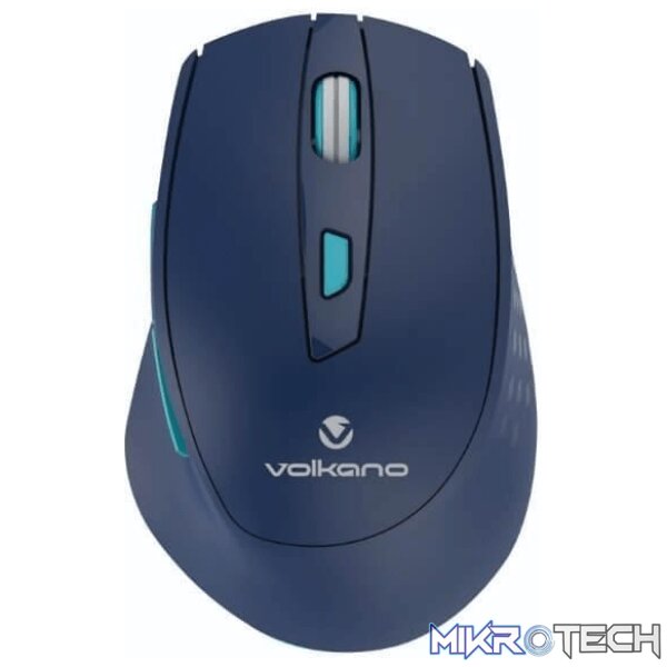 vk-20234-bl-mice-45519867183268 Volkano Chrome Series 2.4GHz Wireless Ergonomic Mouse - Blue VK-20234-BL - Image 1