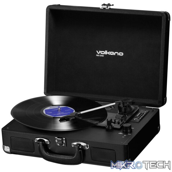 Volkano Retro Series Turntable VK-3160-BK - Image 2
