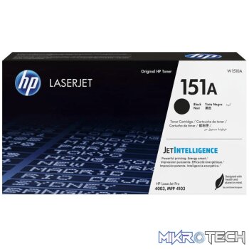HP 151A Black LaserJet Toner Cartridge Original W1510A Single-pack