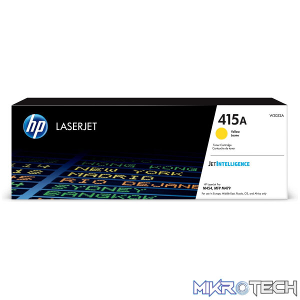 HP 415A Yellow Toner Cartridge 2,101 Pages Original W2032A Single-pack - Image 8