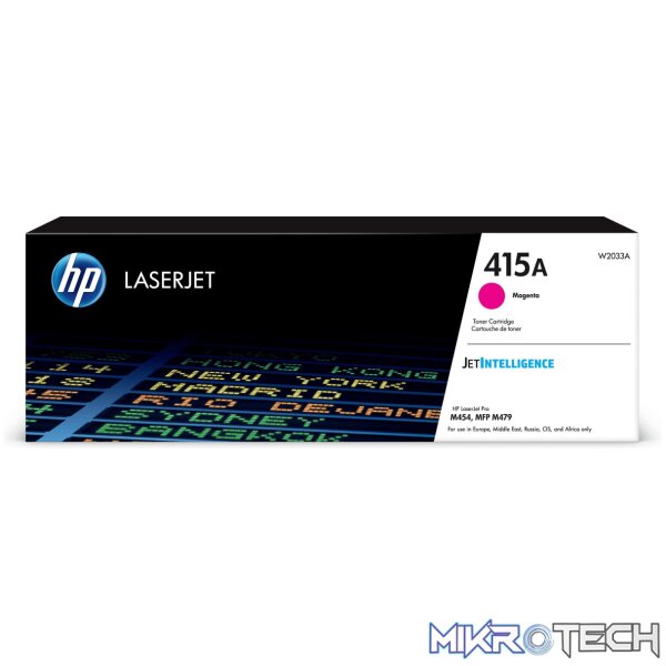 HP 415A Magenta Toner Cartridge 2102 Pages Original W2033A Single-pack HP 415A Magenta Toner Cartridge 2102 Pages Original W2033A Single-pack