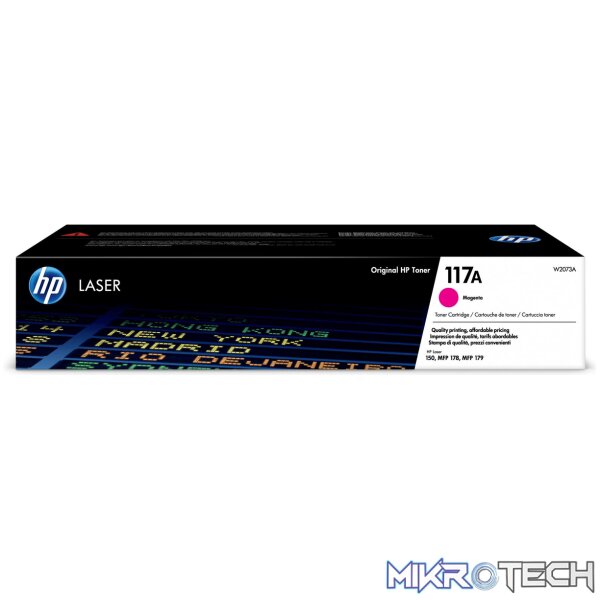 HP 117A Magenta Toner Cartridge 700 Pages Original W2073A Single-pack HP 117A Magenta Toner Cartridge 700 Pages Original W2073A Single-pack