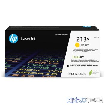 HP 213Y LaserJet Yellow Extra High Yield Toner Cartridge 12