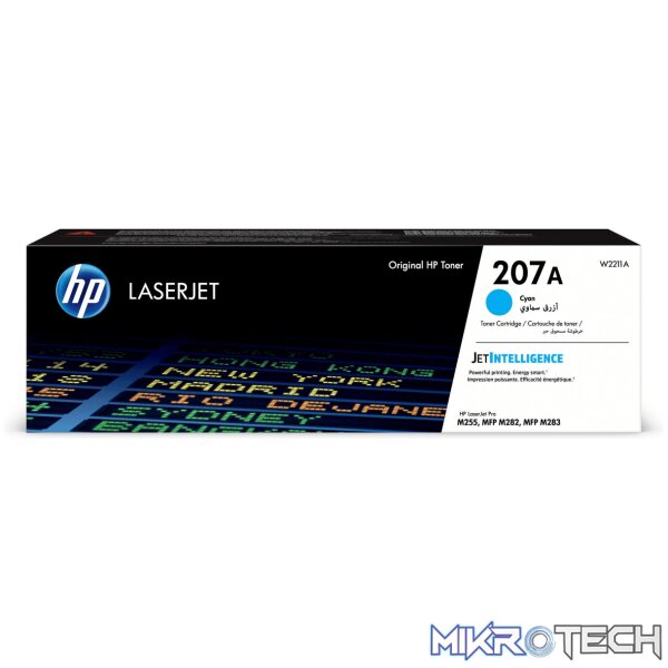 HP 207A Cyan Toner Cartridge 1 HP 207A Cyan Toner Cartridge 1