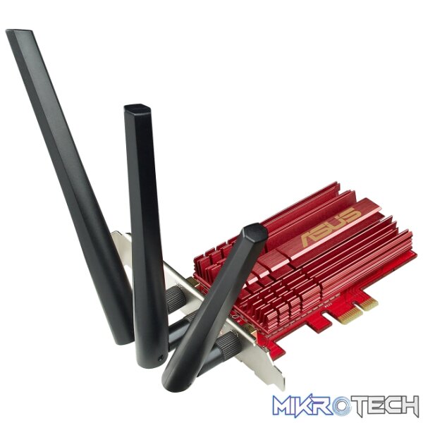 w800 Asus PCE-AC68 Dual-Band Wireless-AC1900 PCI-E Adapter - Image 1